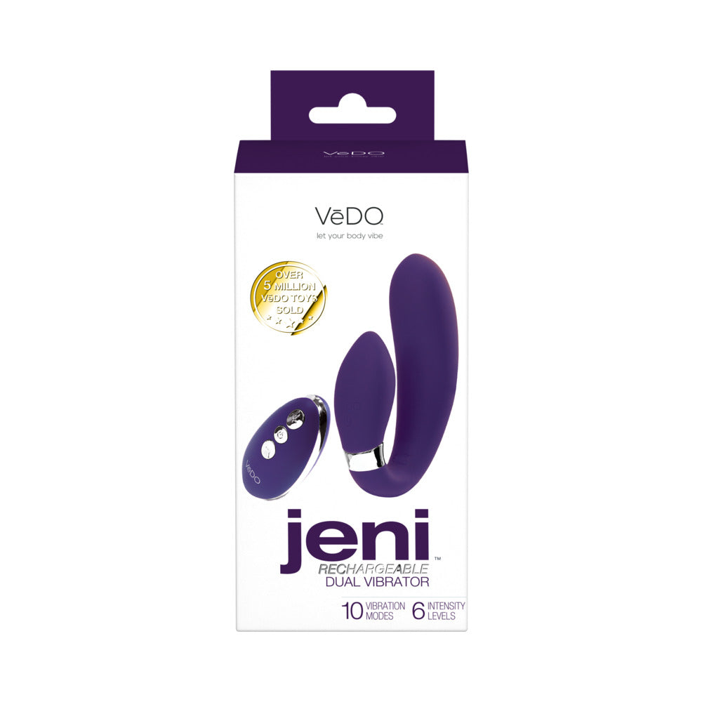 VeDO Jeni Dual Motor Vibe w/Remote - Purple
