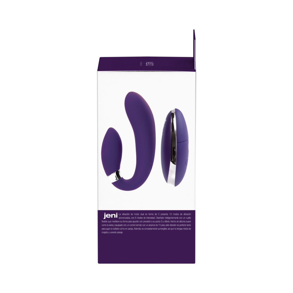 VeDO Jeni Dual Motor Vibe w/Remote - Purple