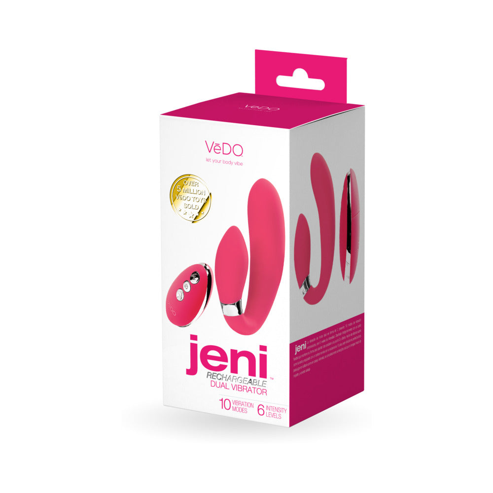 VeDO Jeni Dual Motor Vibe w/Remote - Pink
