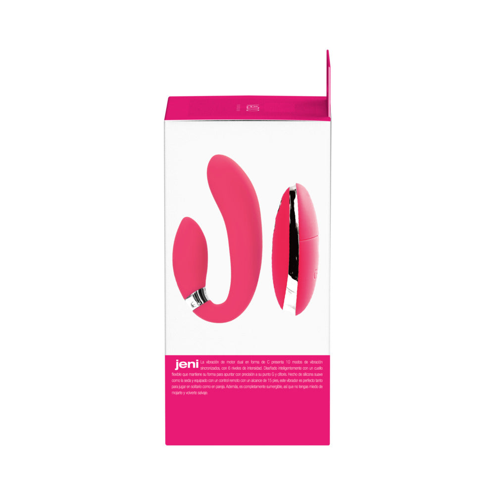 VeDO Jeni Dual Motor Vibe w/Remote - Pink