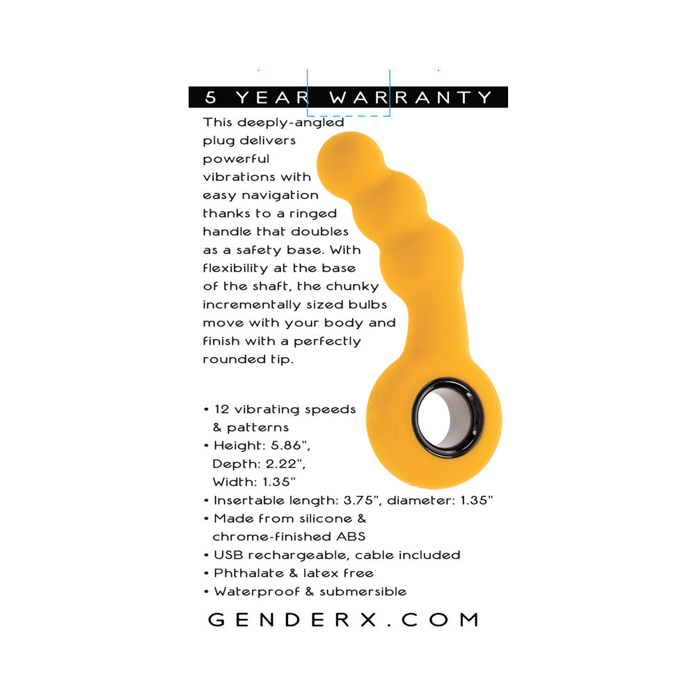 Gender X Bumble Angled Plug - Yellow