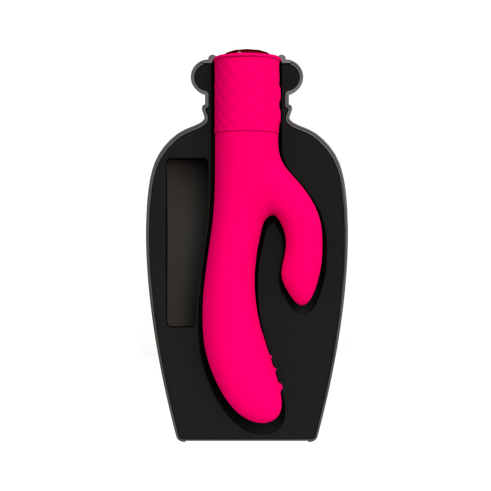 Lola Milani Mystique Rabbit w/Black Bottle - Fuchsia