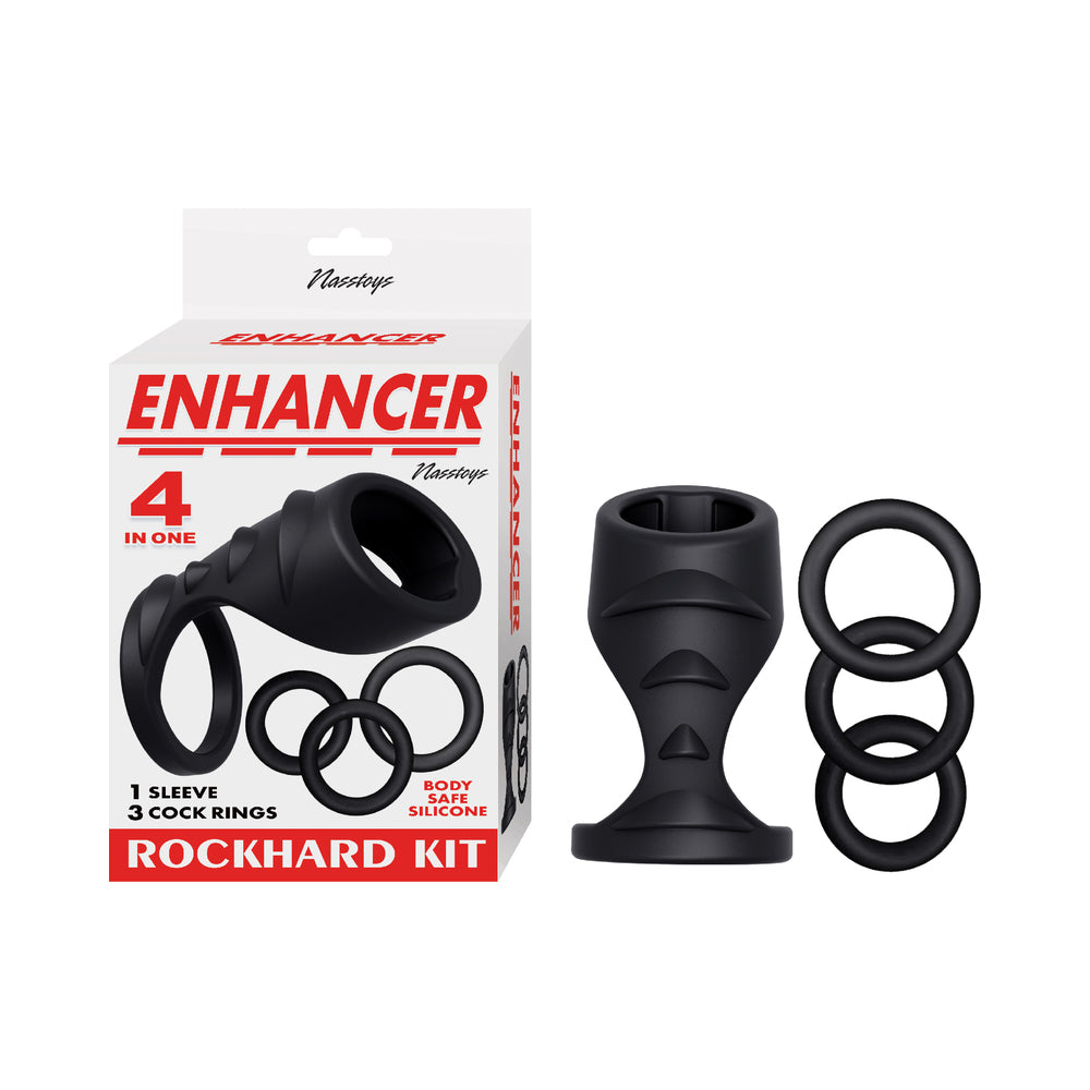 Enhancer Rockhard 4 In One Kit - Black