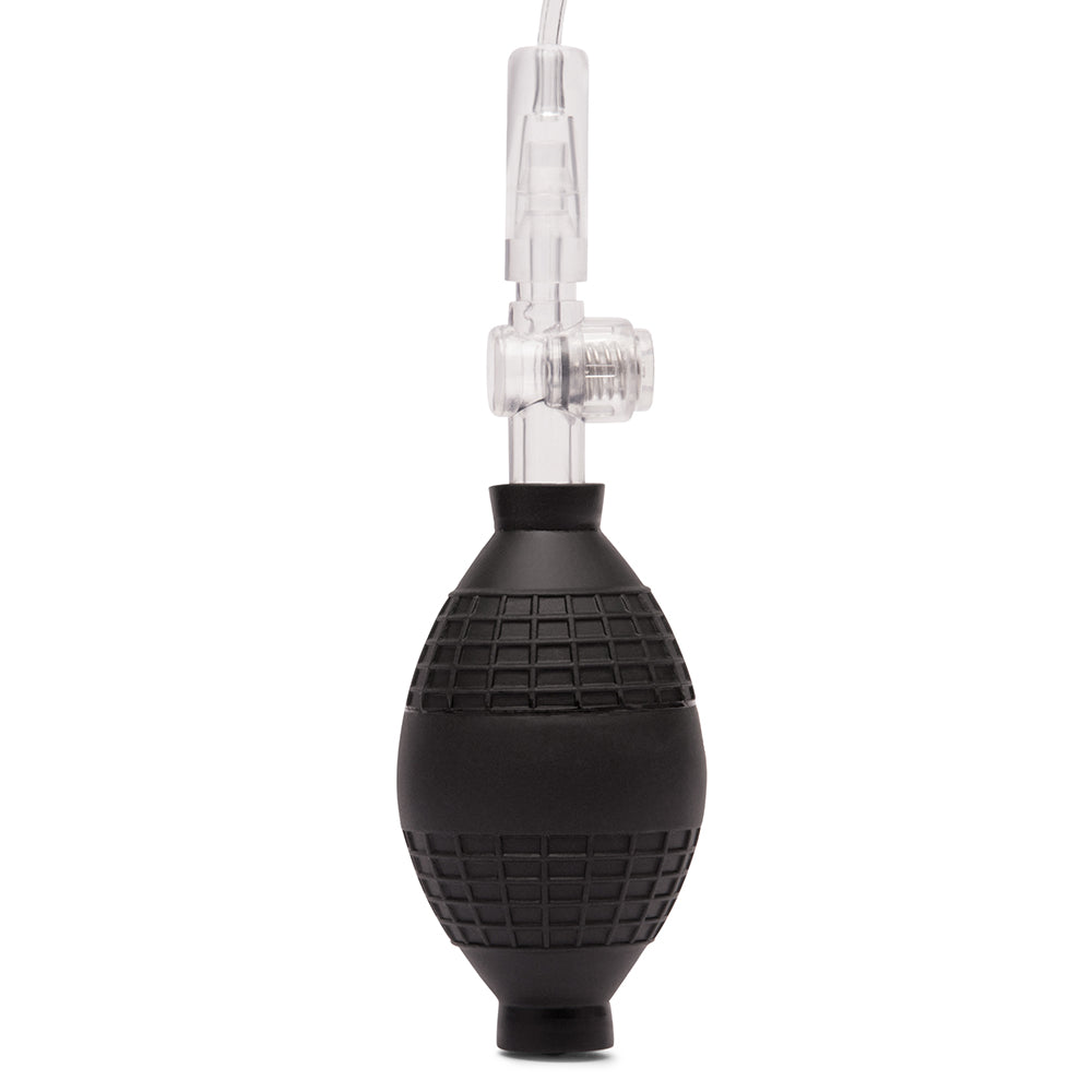 Lux Fetish Clitoral Pump w/Quick Release - Clear/Black