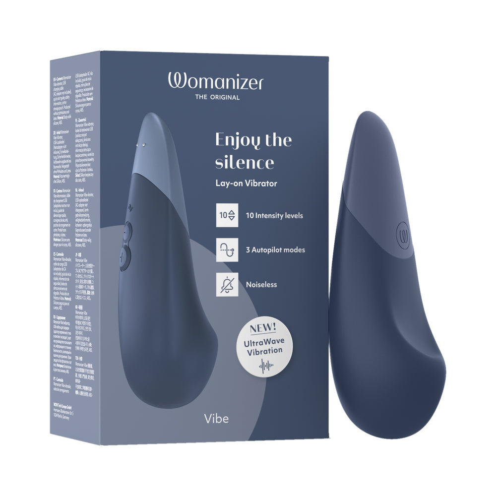 Womanizer Vibe Silent Stimulator - Dark Blue
