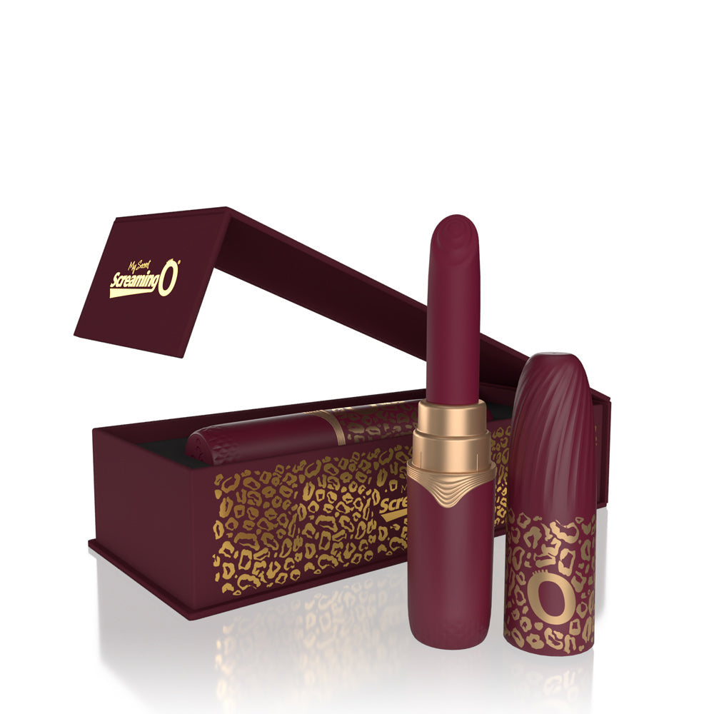 My Secret Premium Rechargeable Vibrating Lipstick-Merlot