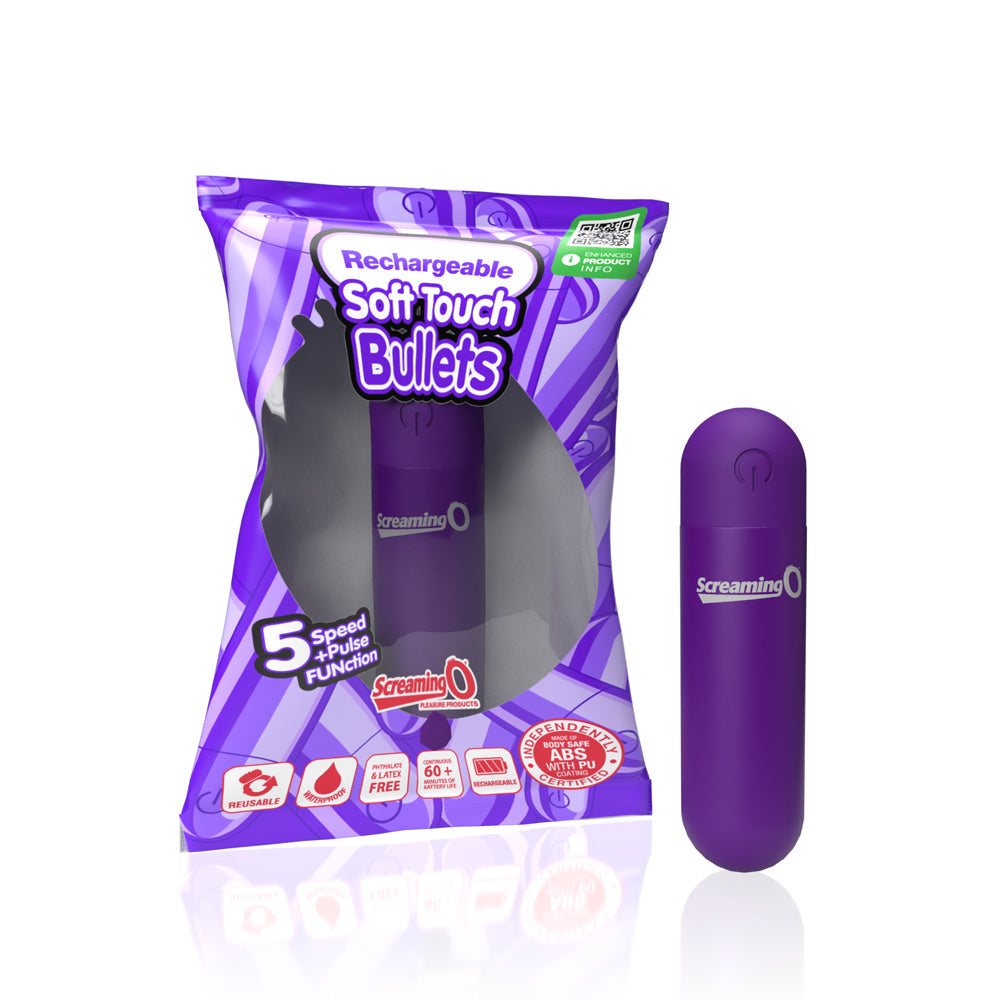 Screaming O Soft Touch Rechargeable Bullet - Purple