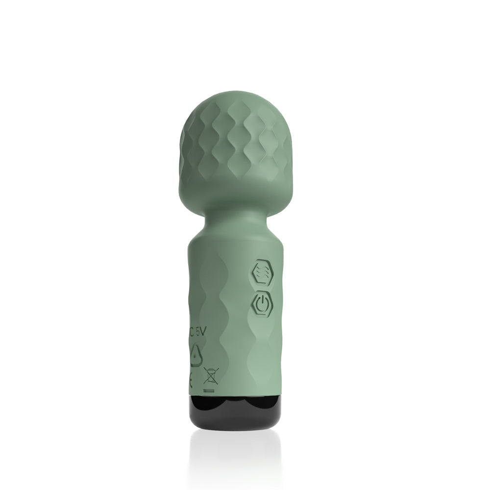 Screaming O Cuties Winny Vibrating Mini Wand-Sage Green