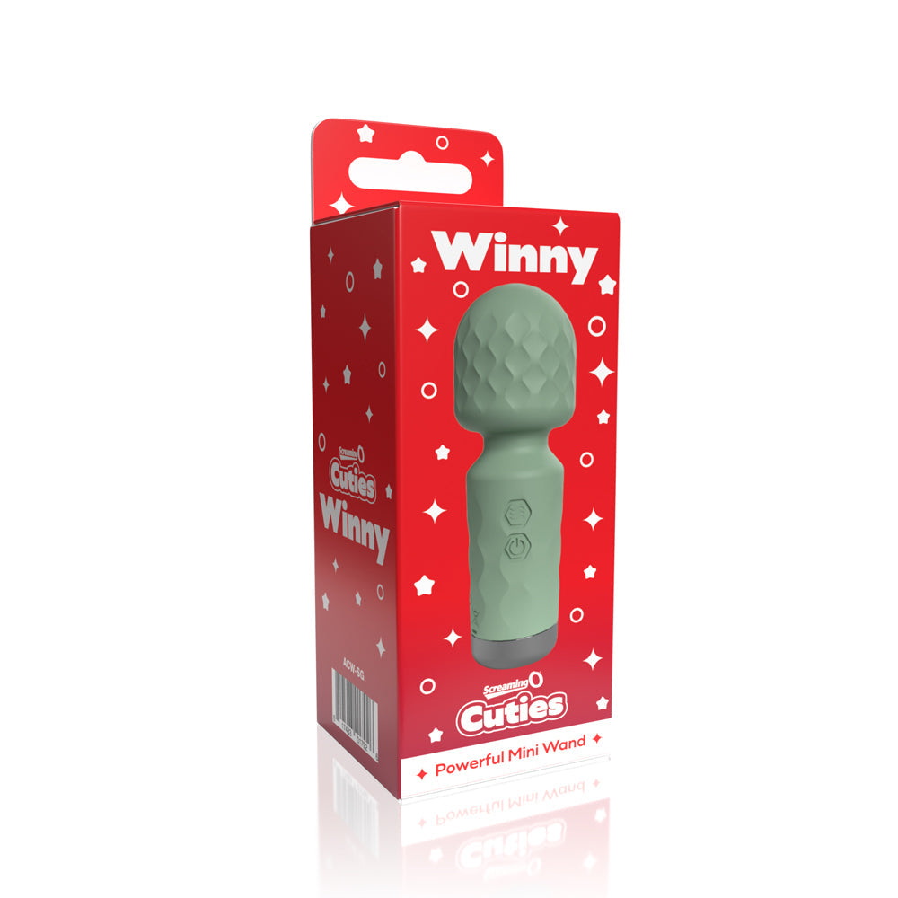 Screaming O Cuties Winny Vibrating Mini Wand-Sage Green