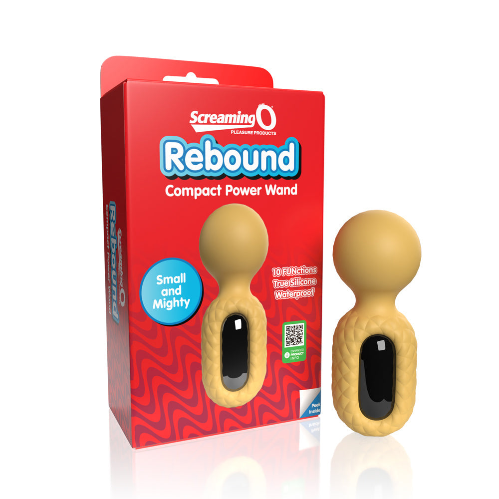 Screaming O Rebound Compact Power Wand-Bumblee Yellow