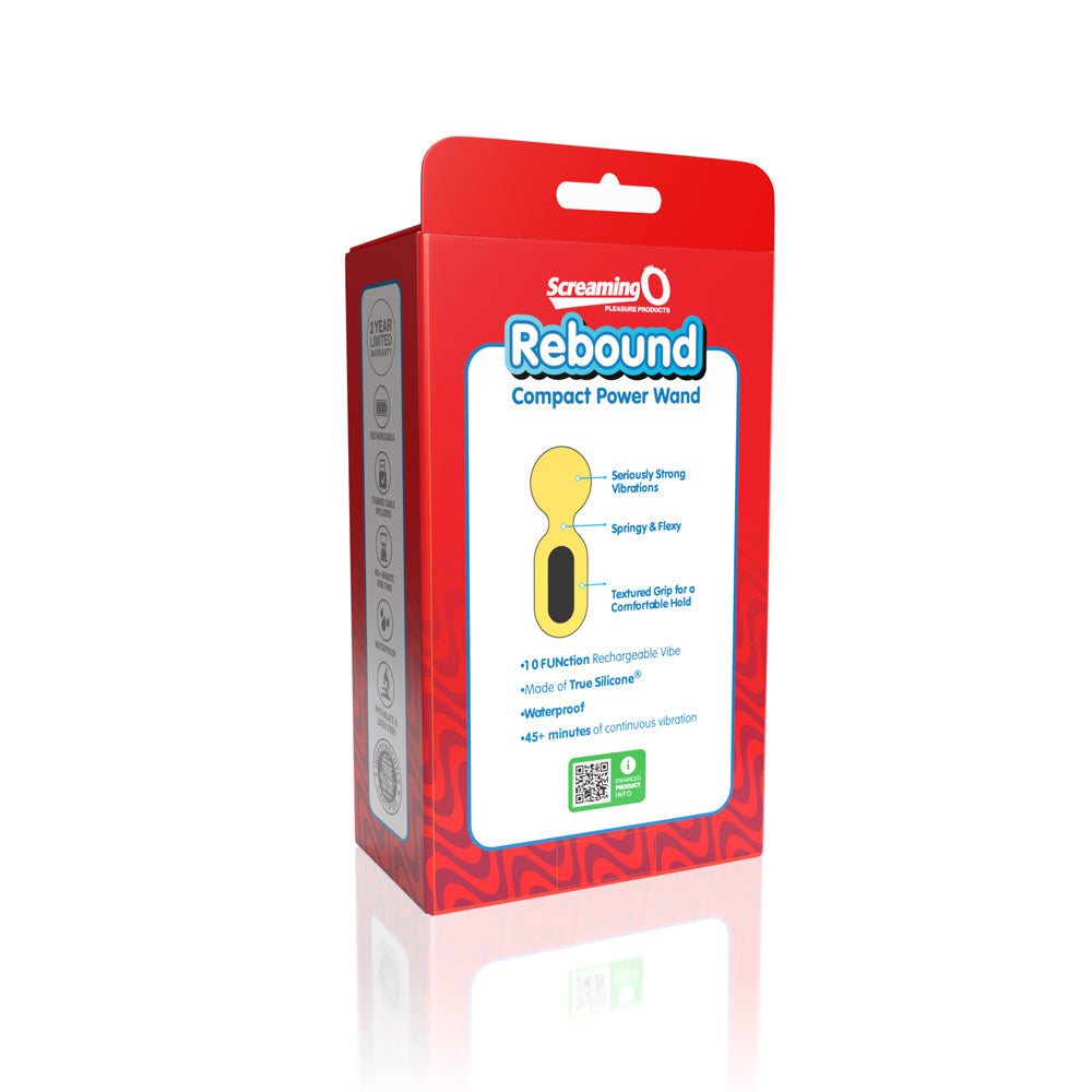 Screaming O Rebound Compact Power Wand-Bumblee Yellow