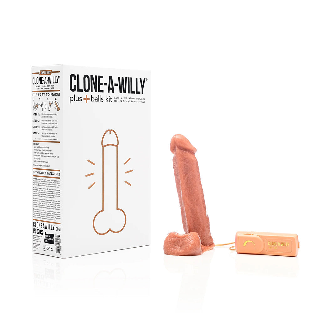 Clone-A-Willy Plus+ Balls Kit-Medium Skin Tone