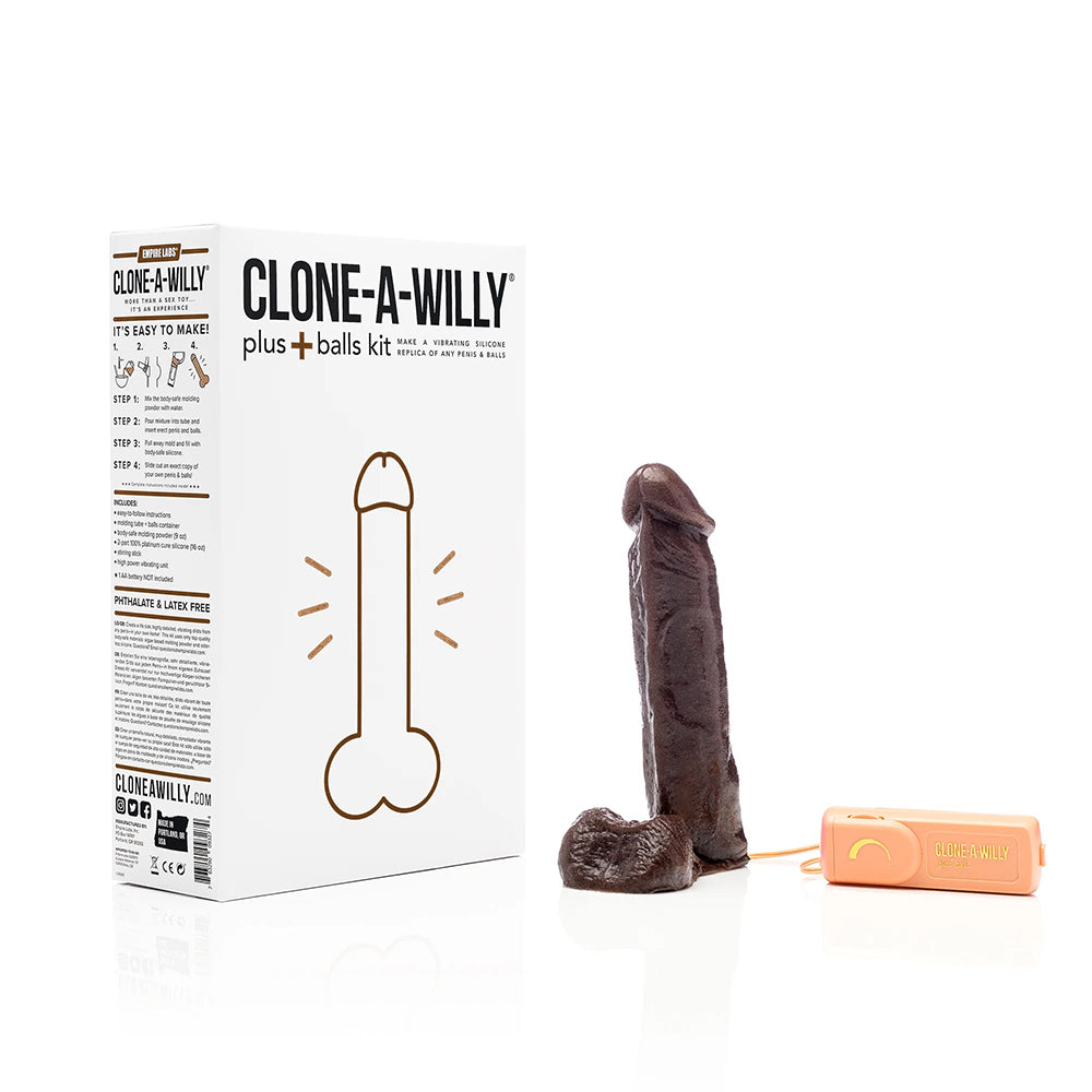 Clone-A-Willy Plus+ Balls Kit-Deep Skin Tone