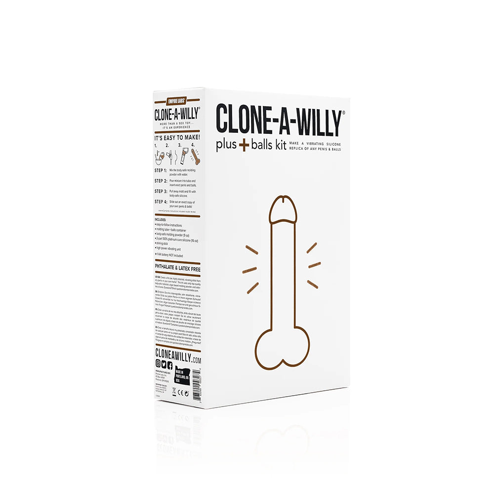 Clone-A-Willy Plus+ Balls Kit-Deep Skin Tone