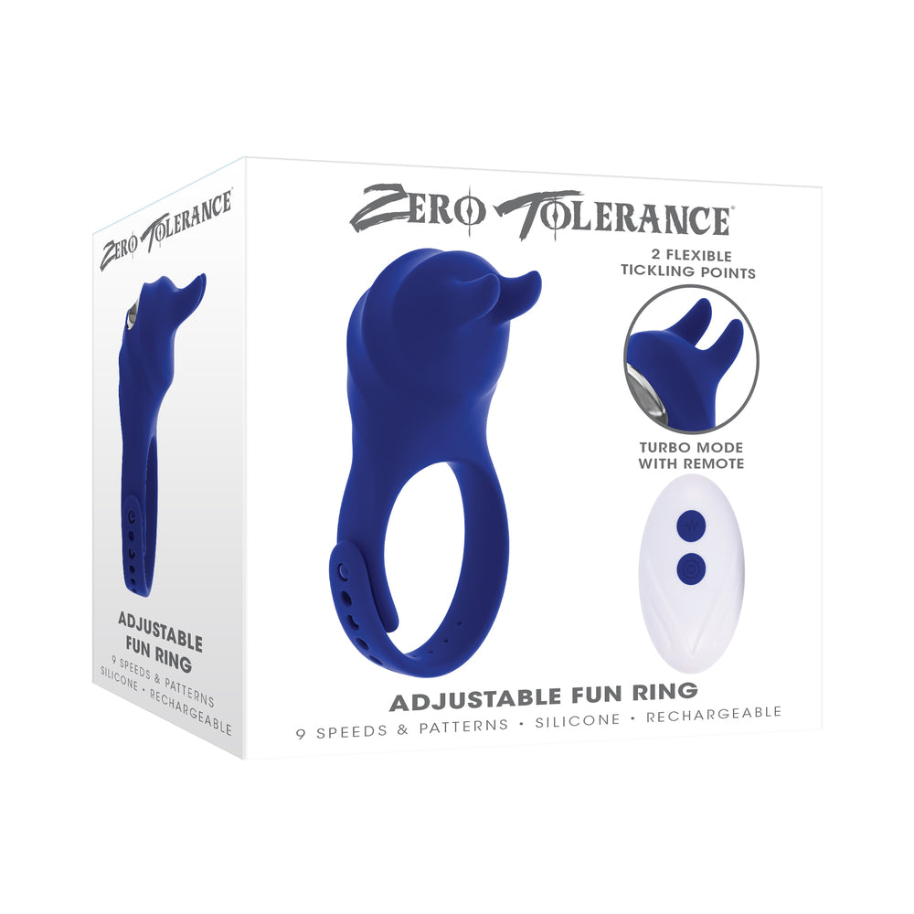 Zero Tolerance Adjustable Ring Fun - Blue