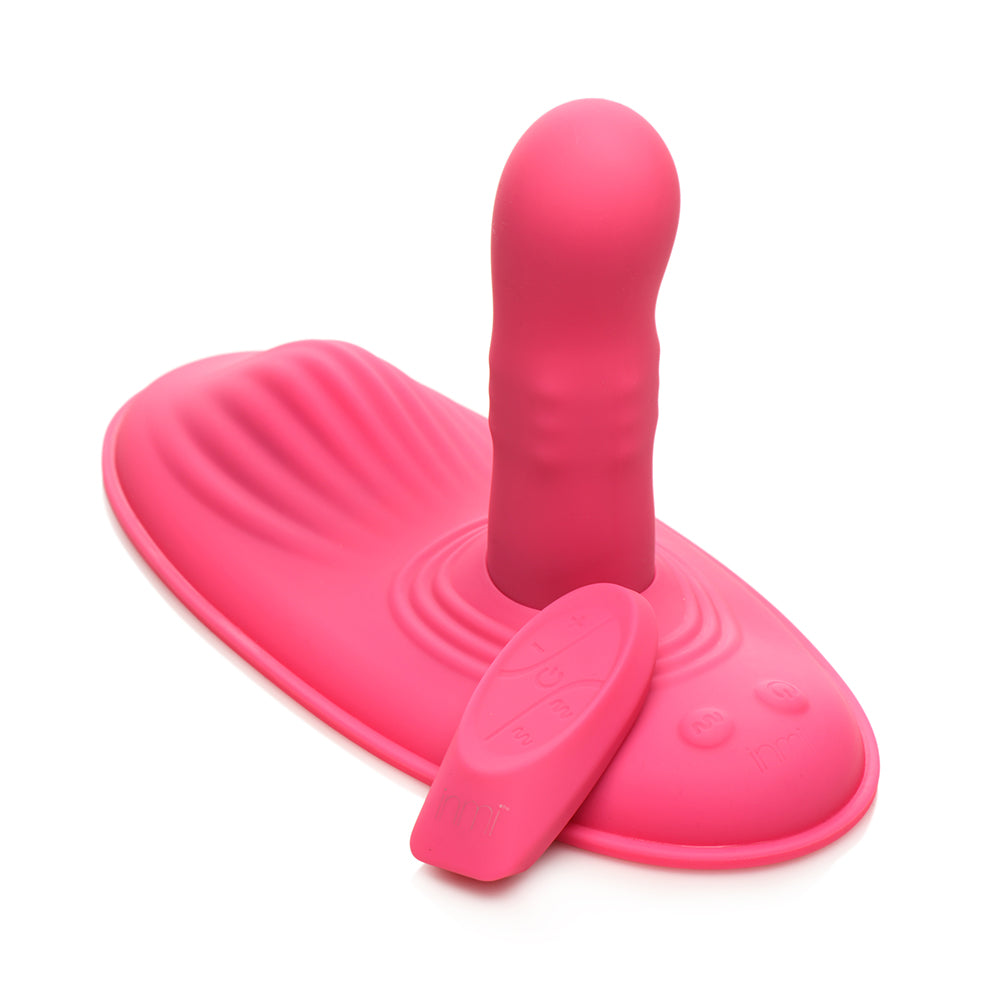 Inmi Spin N' Grind Rotating & Vibrating Silicone Grinder - Pink