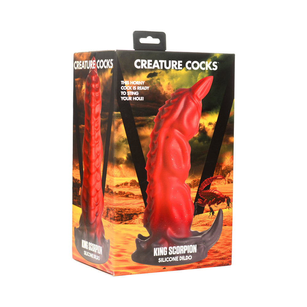 Creature Cocks King Scorpion Silicone Dildo - Red