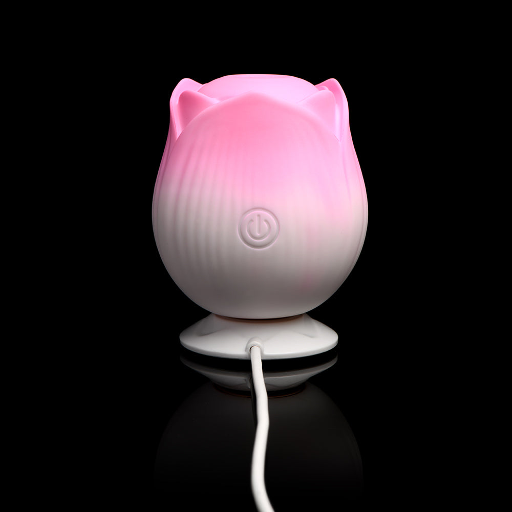 Bloomgasm Pulsing Petals Throbbing Rose Stimulator - Pink