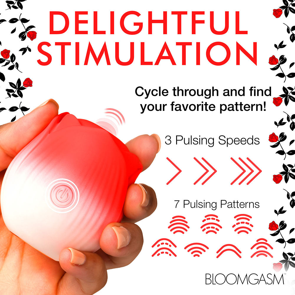 Bloomgasm Pulsing Petals Throbbing Rose Stimulator