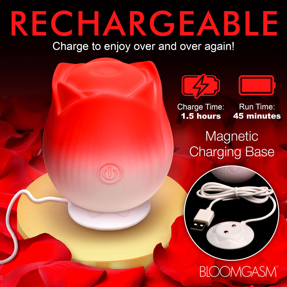 Bloomgasm Pulsing Petals Throbbing Rose Stimulator