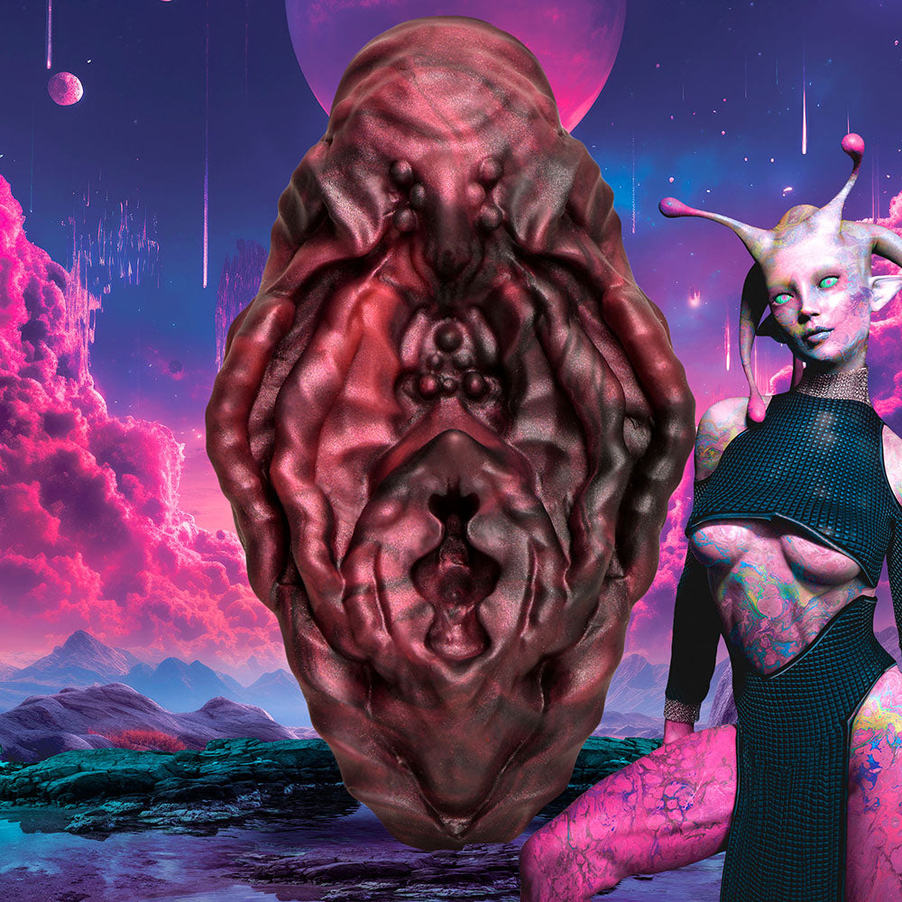Creature Cocks Xeno Pussy Vulva Silicone Grinder - Multi Color