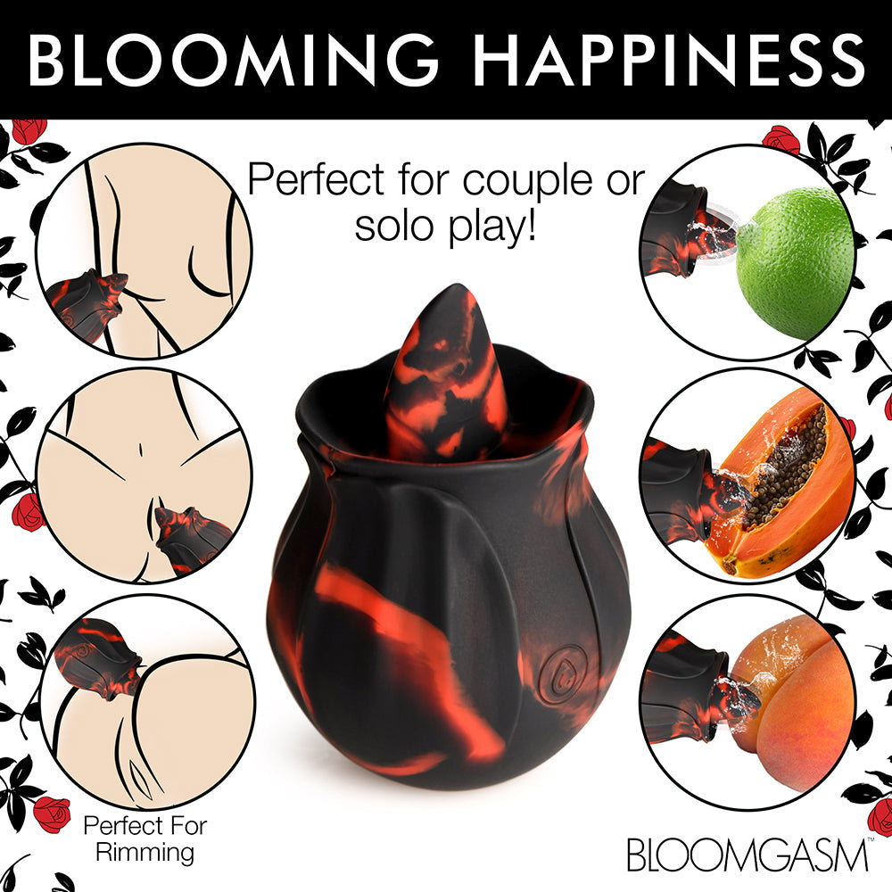 Bloomgasm Black Kiss 10X Rimming Clit Stimulator - Black