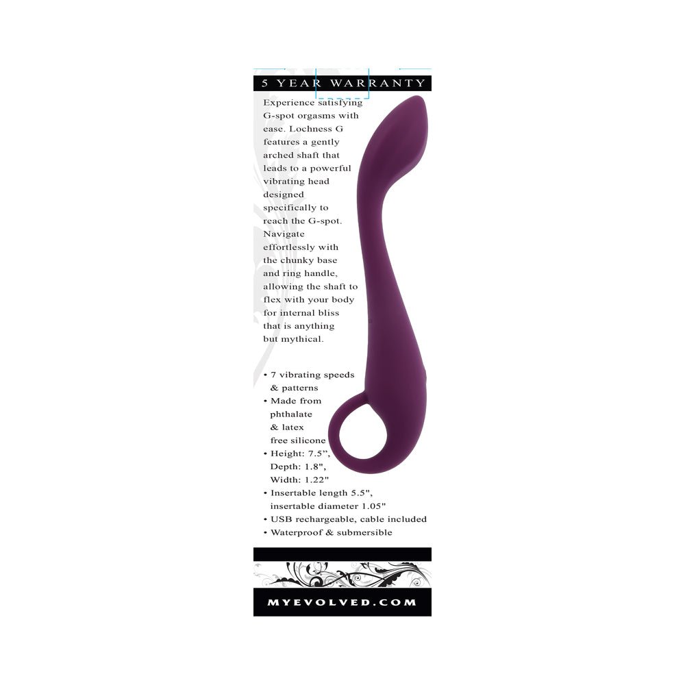 Evolved Lochness G G-Spot Vibe - Burgundy