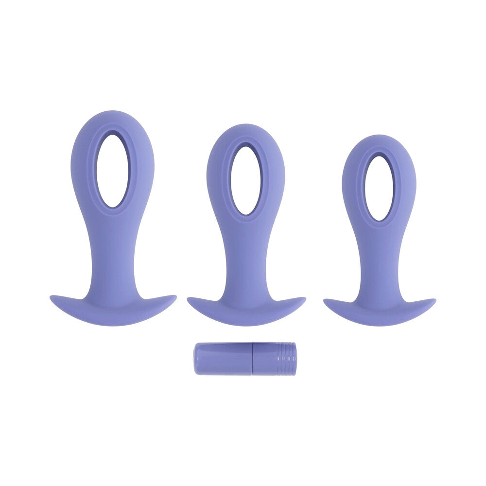 Evolved Hole Punch Anal Plug Set - Purple Set of 3