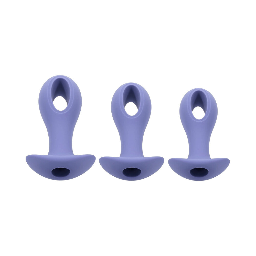 Evolved Hole Punch Anal Plug Set - Purple Set of 3