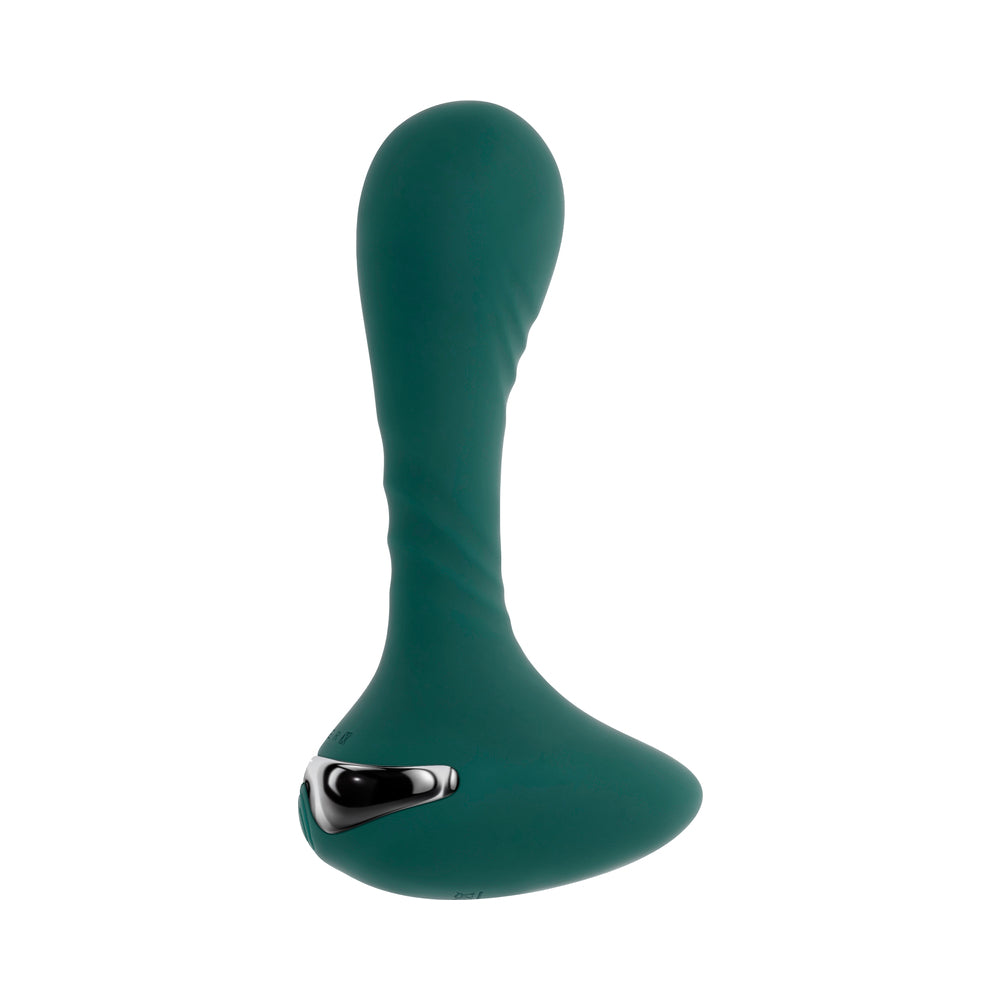 Gender X Goes Anywhere Vibrating Silicone Plug - Teal