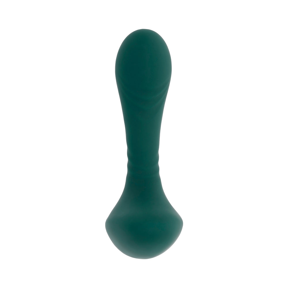 Gender X Goes Anywhere Vibrating Silicone Plug - Teal
