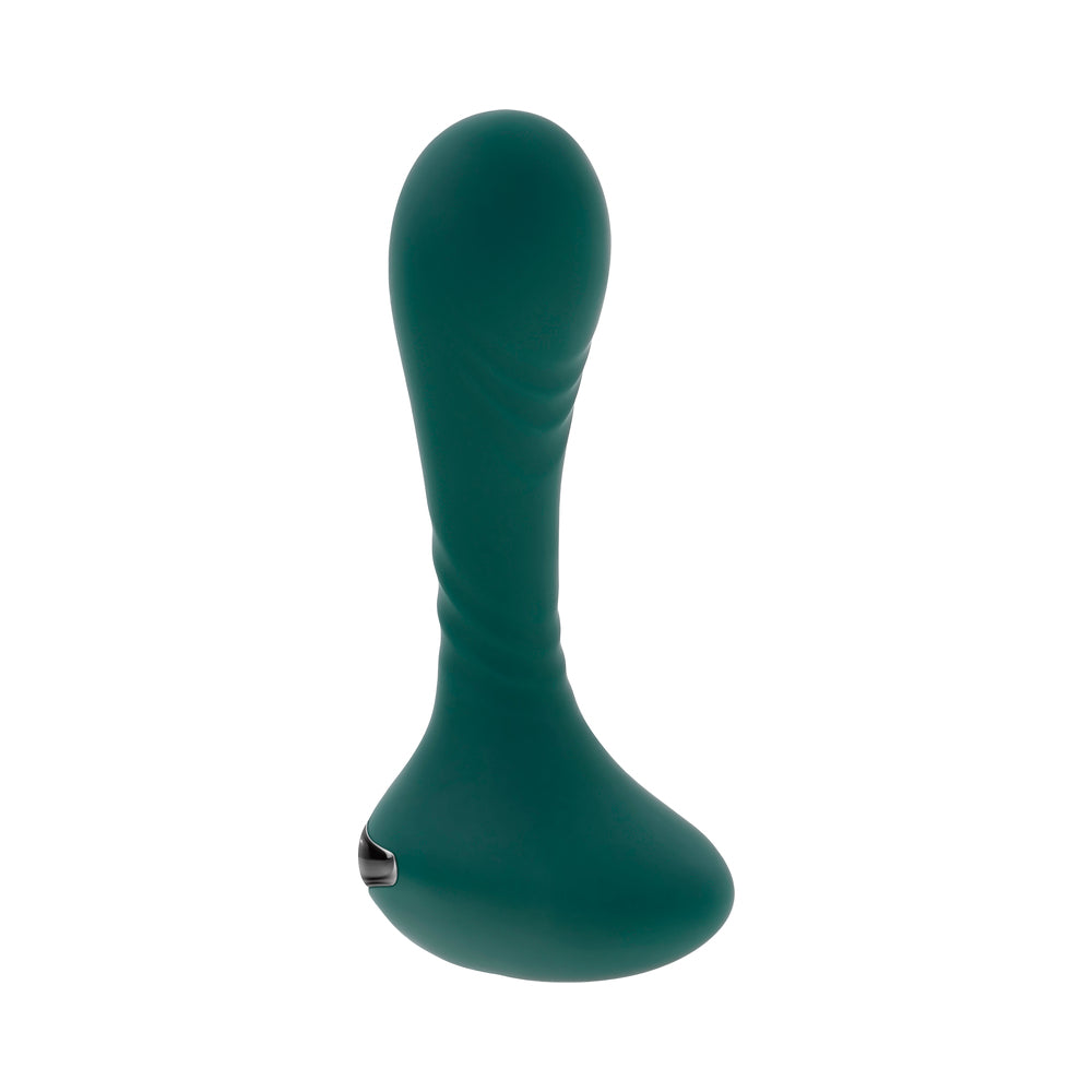 Gender X Goes Anywhere Vibrating Silicone Plug - Teal