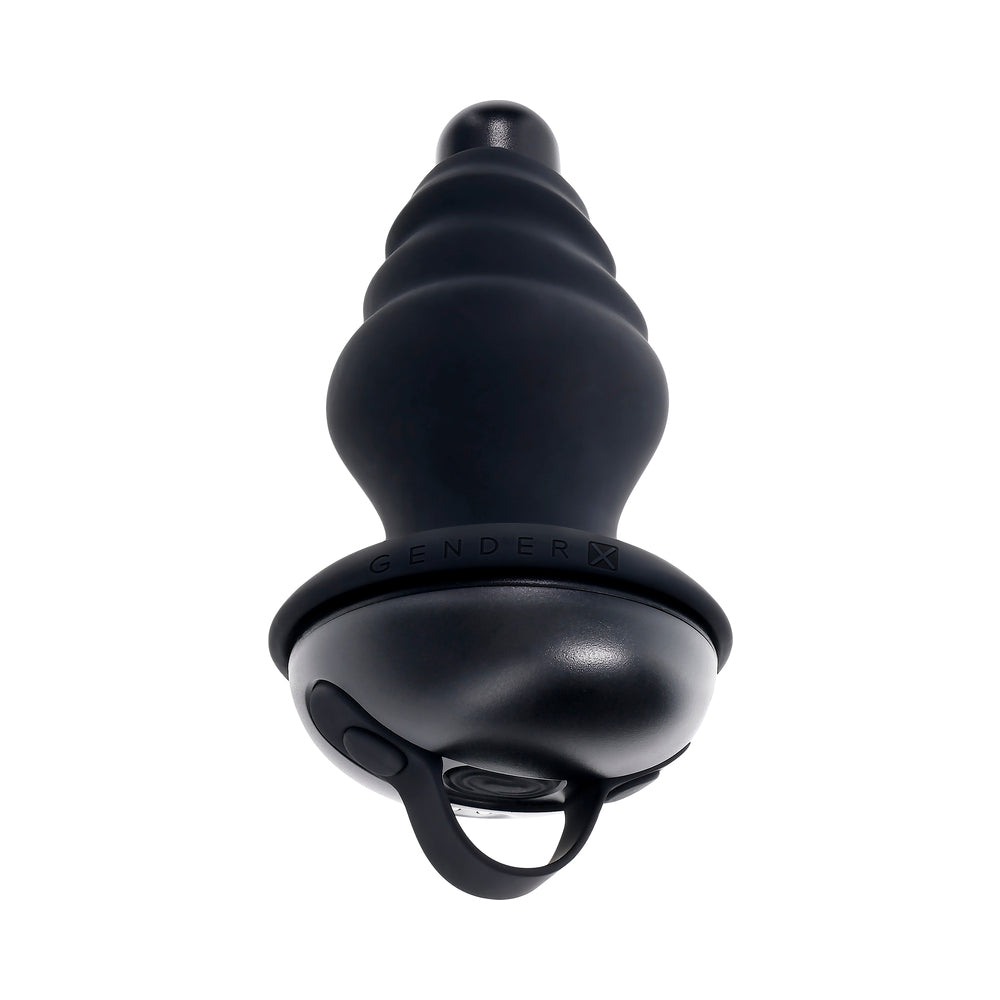 Gender X ECHO Vibrating Shaft w/Removable Silicone Sleeve - Black