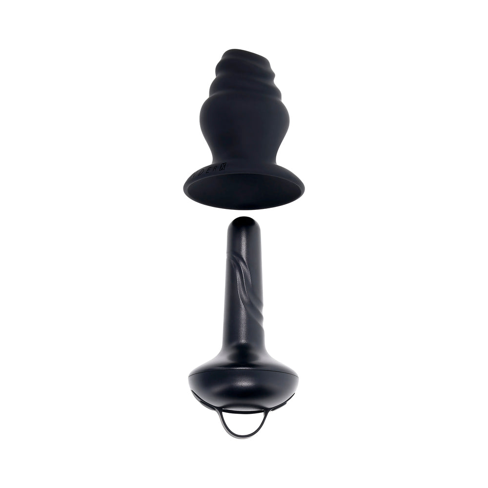 Gender X ECHO Vibrating Shaft w/Removable Silicone Sleeve - Black