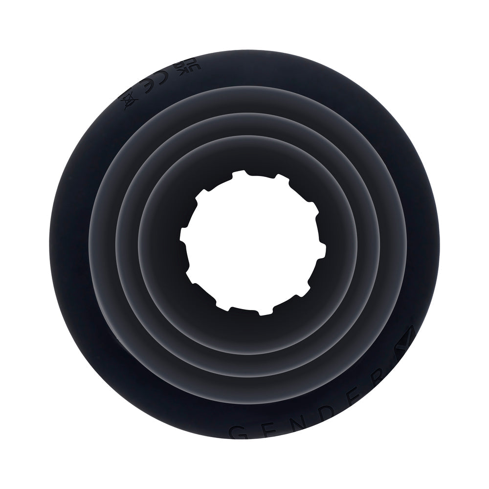 Gender X ECHO Vibrating Shaft w/Removable Silicone Sleeve - Black