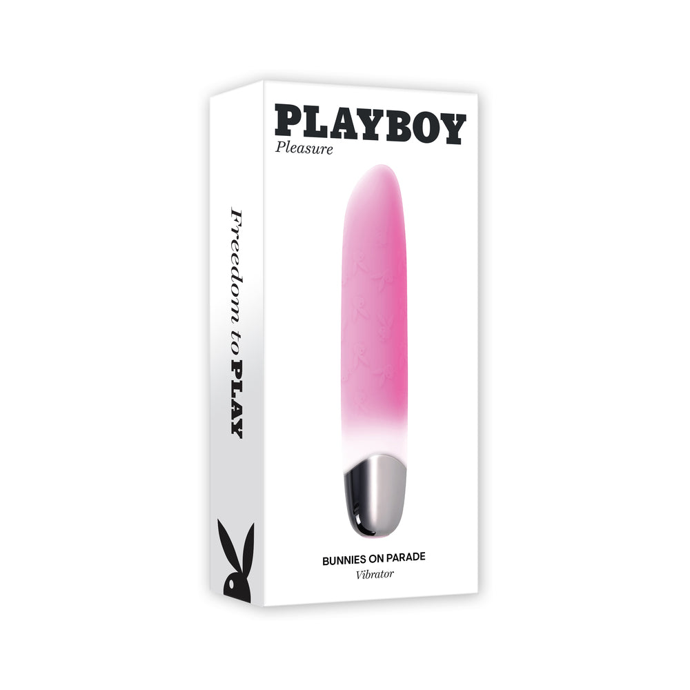 Playboy Pleasure Bunnies on Parade Bullet Vibe - Pink/White