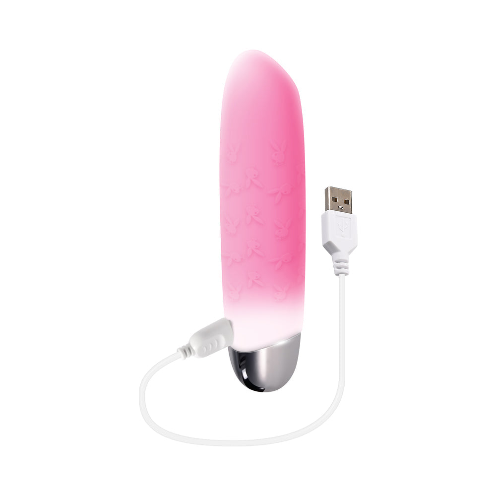 Playboy Pleasure Bunnies on Parade Bullet Vibe - Pink/White
