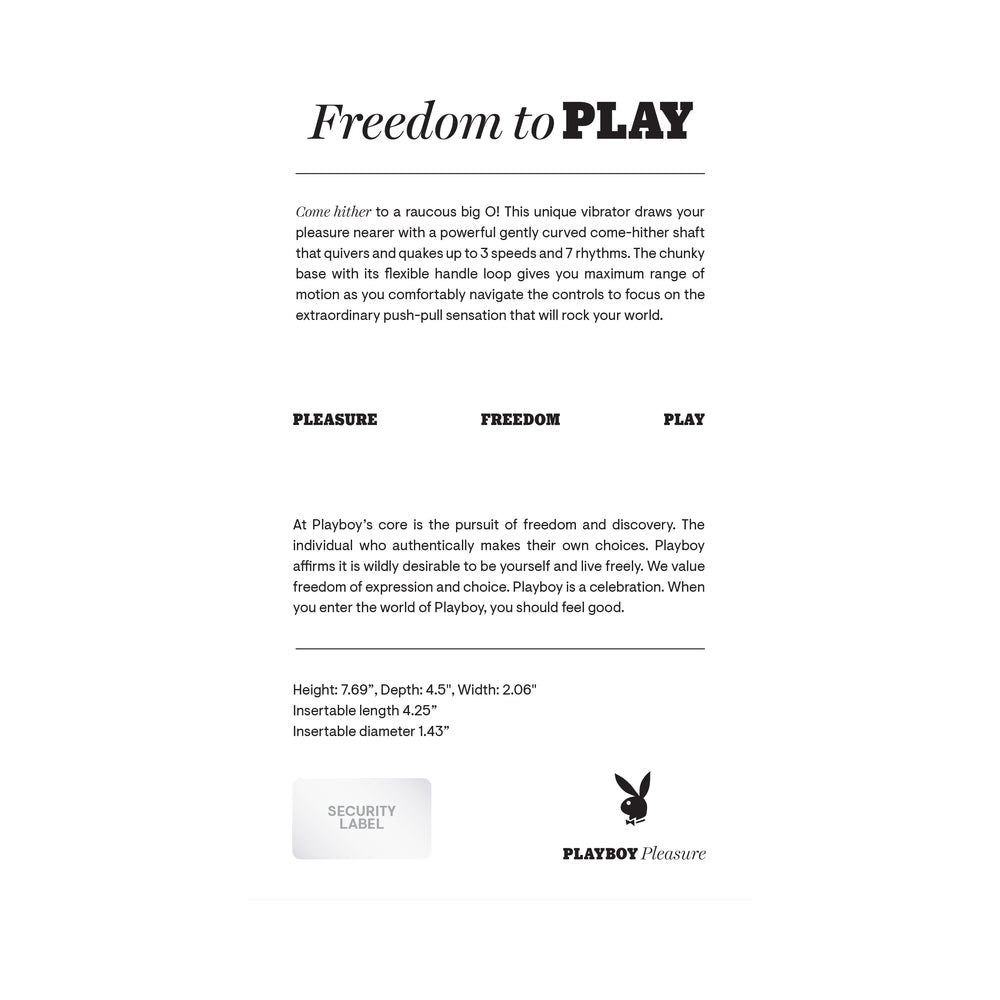 Playboy Pleasure Nice to Meet You Rabbit Vibrator - Lavender
