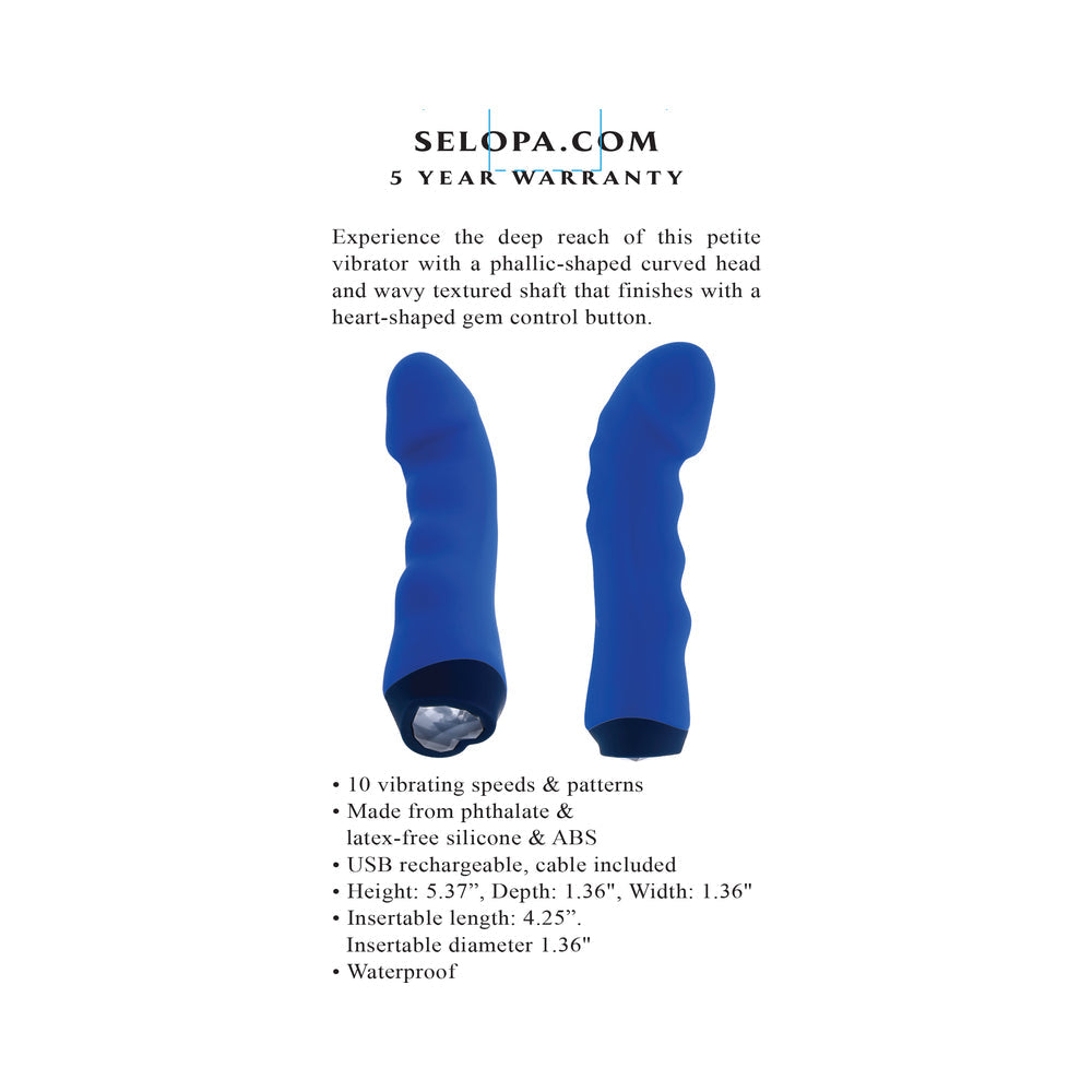 Selopa Blue Banger Petite Vibrator - Blue