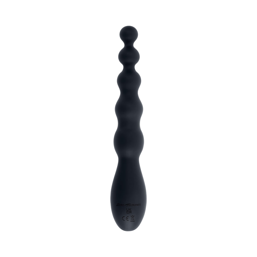 Zero Tolerance Backdoor Baton Beaded Anal Vibrator - Black