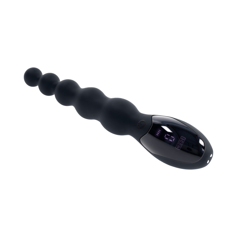 Zero Tolerance Backdoor Baton Beaded Anal Vibrator - Black