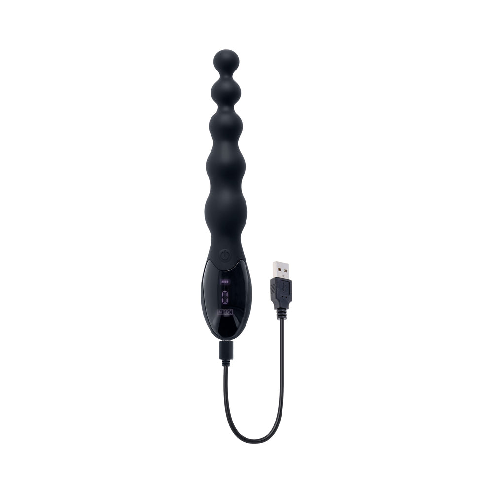 Zero Tolerance Backdoor Baton Beaded Anal Vibrator - Black