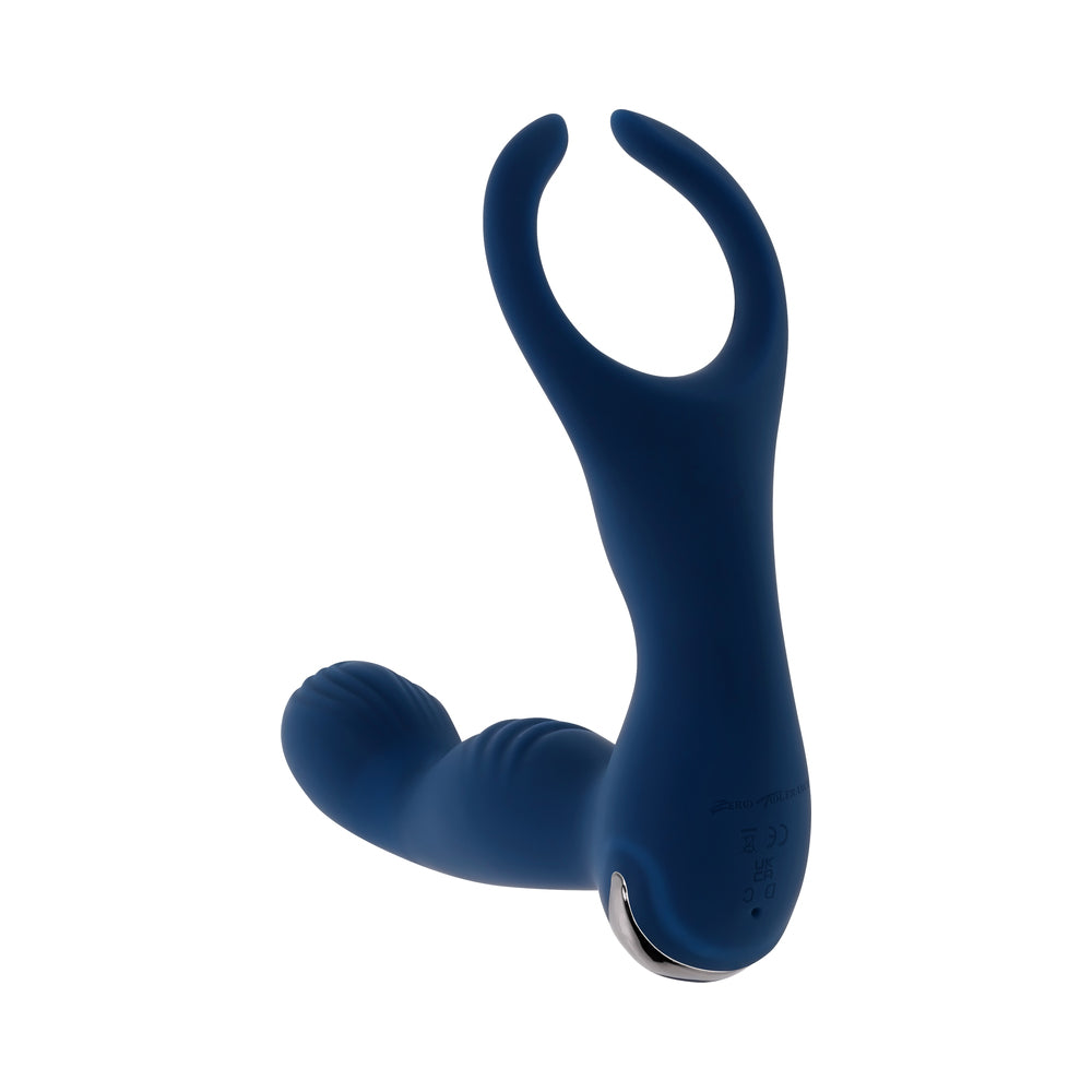 Zero Tolerance By All Means Prostate Vibrator w/Remote Control - Blue