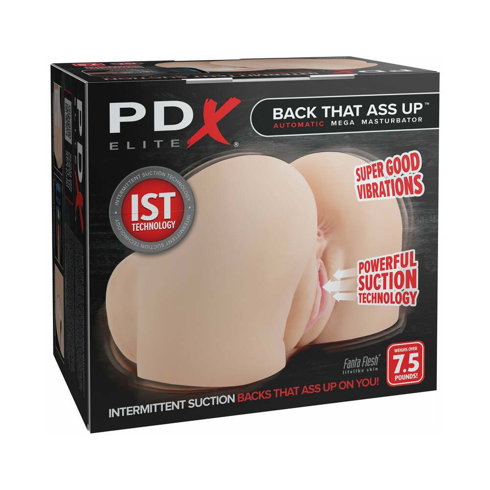 PDX Elite Back That Ass Up Automatic Mega Masturbator-Light