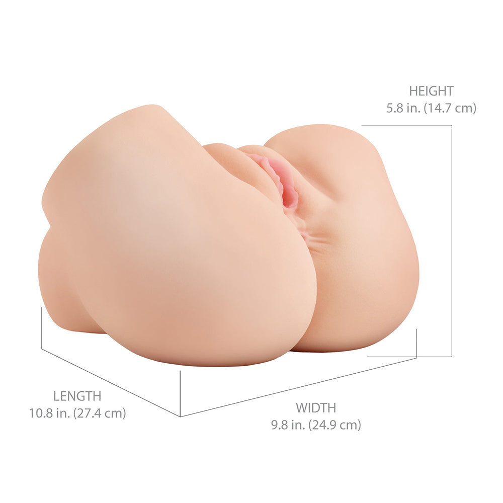 PDX Elite Back That Ass Up Automatic Mega Masturbator-Light
