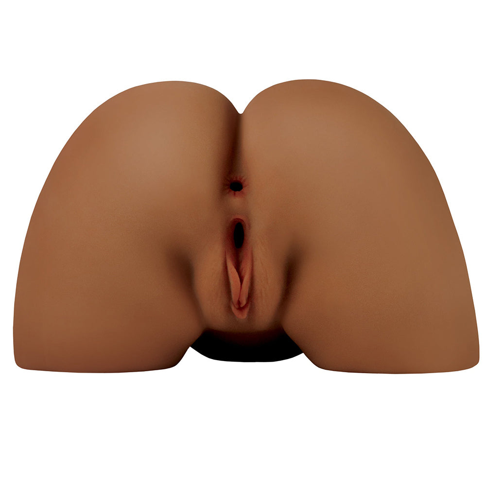 PDX Elite Shake That Ass Vibrating Mega Masturbator - Brown