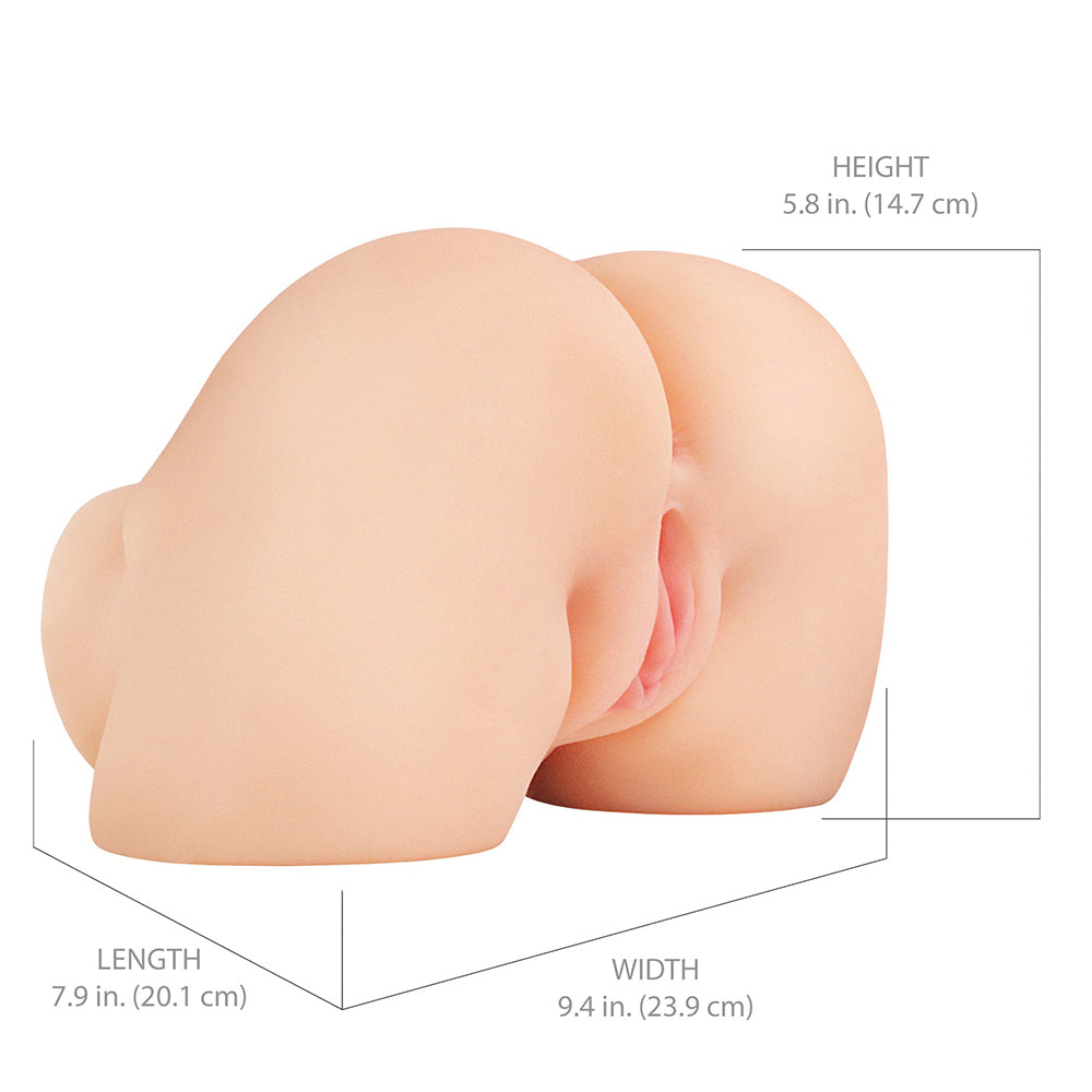 PDX Elite Shake That Ass Vibrating Mega Masturbator-Light