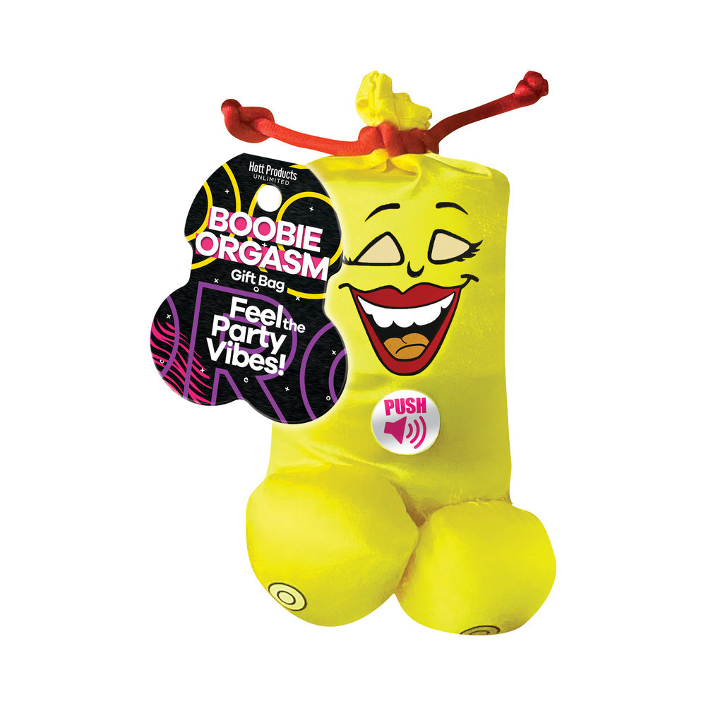 Boobie Orgasm Gift Bag - Yellow