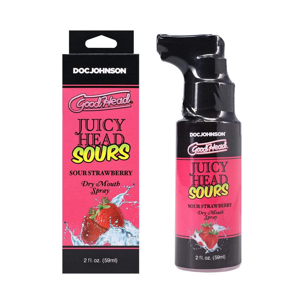 GoodHead Juicy Head Dry Mouth Spray - 2 oz Spray Bottle Sour Strawberry