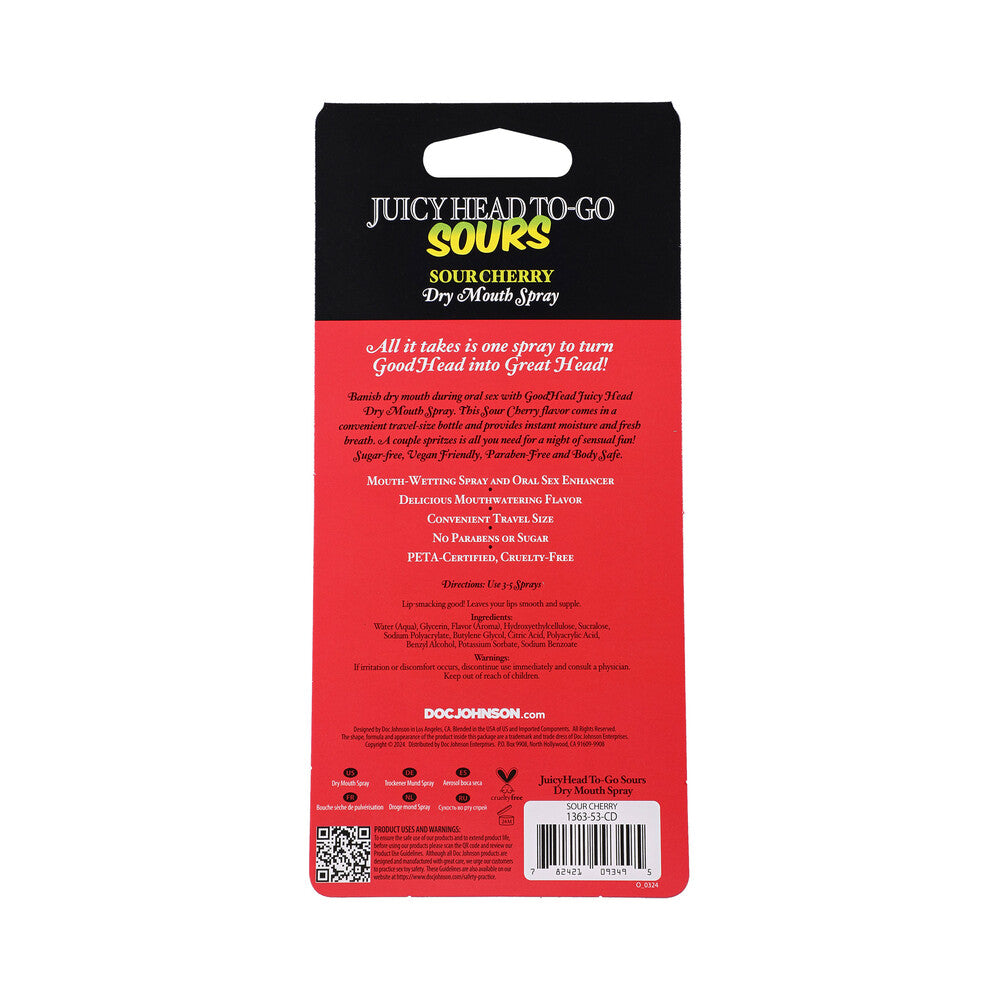 Goodhead Juicy Head Dry Mouth Spray To Go-Sour Cherry .30oz